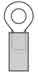 19063-0006 - Ring Tongue (Eyelet Style) Terminal Solderless Terminals 8 AWG image